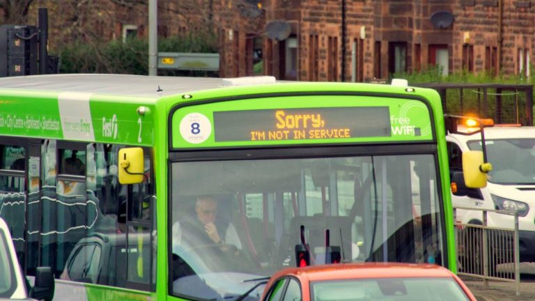 What areas have experienced the most significant bus service reductions?