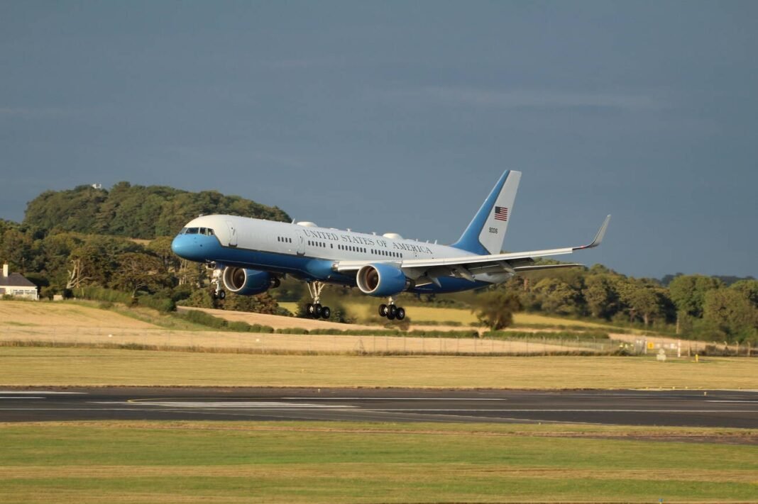 His visit centers around his golf course in Aberdeenshire — a project once promised to bring jobs and economic benefits