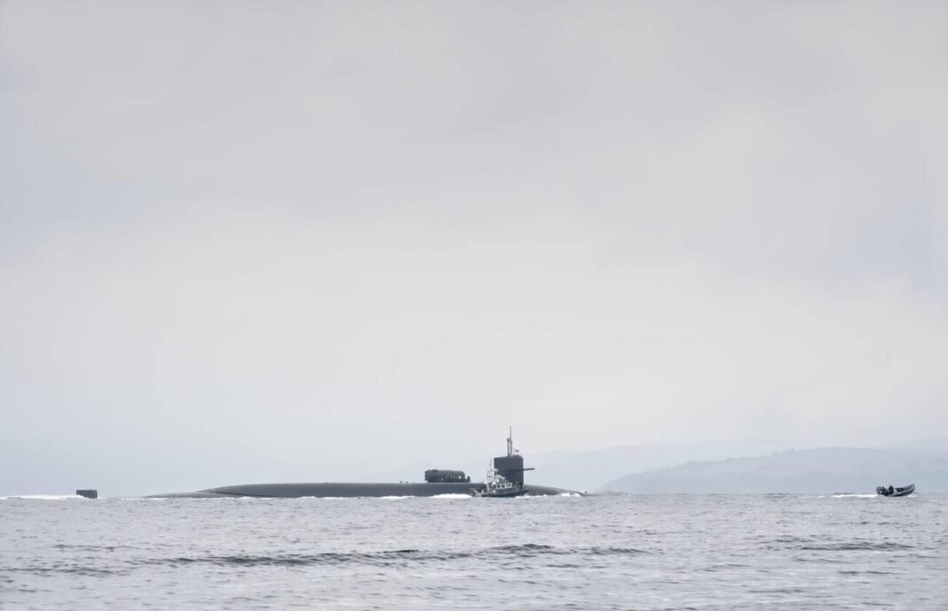 There was a leak of radioactive water into the sea from the base that holds the UK’s nuclear bombs