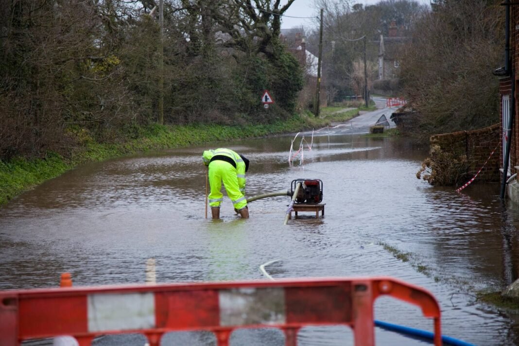 Winter rainfall across the UK has led to widespread saturation of the soil, triggering floods and disrupting normal life across various regions.
